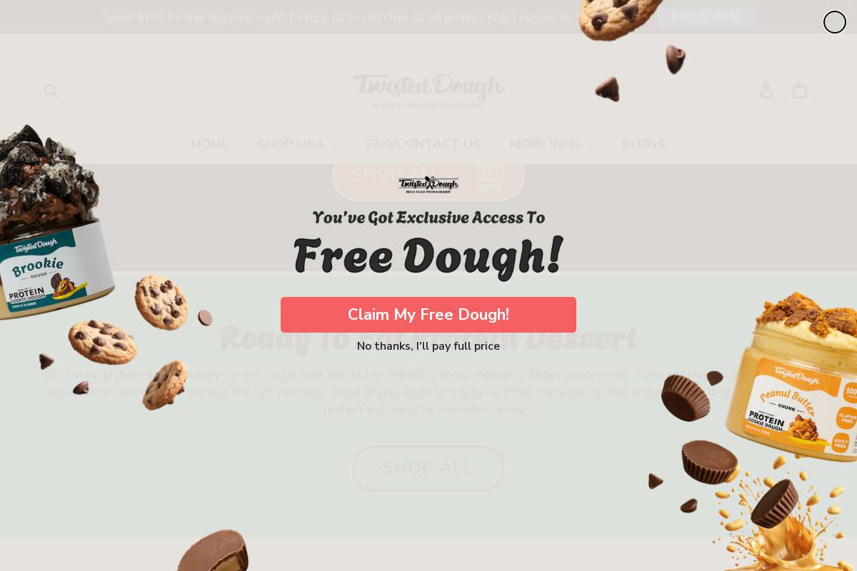 twisteddough.shop homepage screenshot