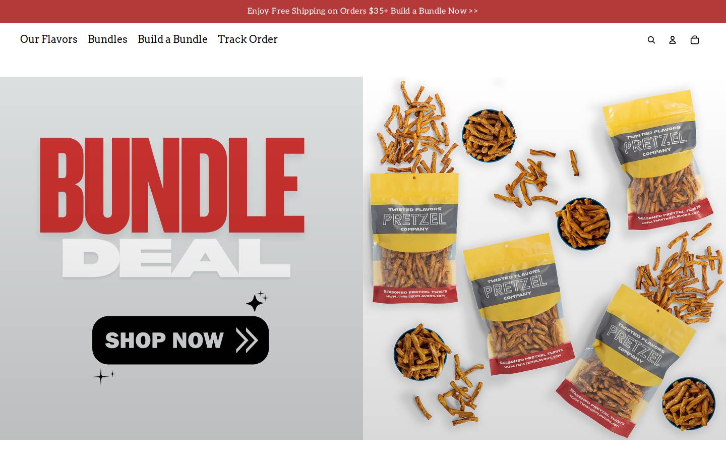 twistedflavors.com homepage screenshot