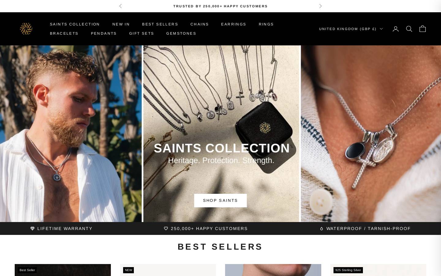 Twistedpendant - Men's Jewellery Online Store homepage screenshot