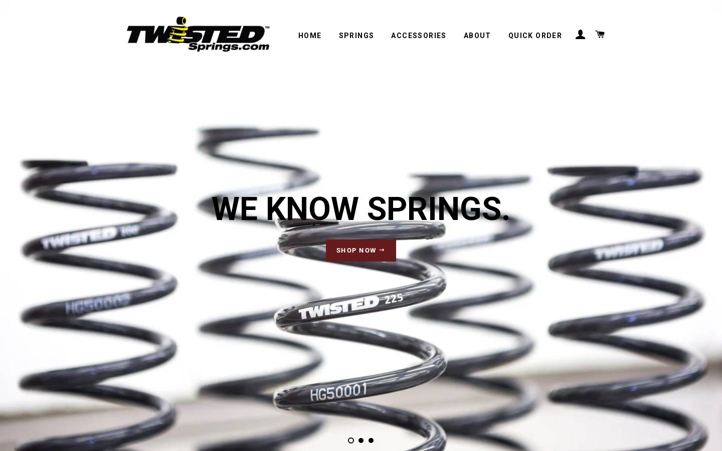twistedsprings.com homepage screenshot