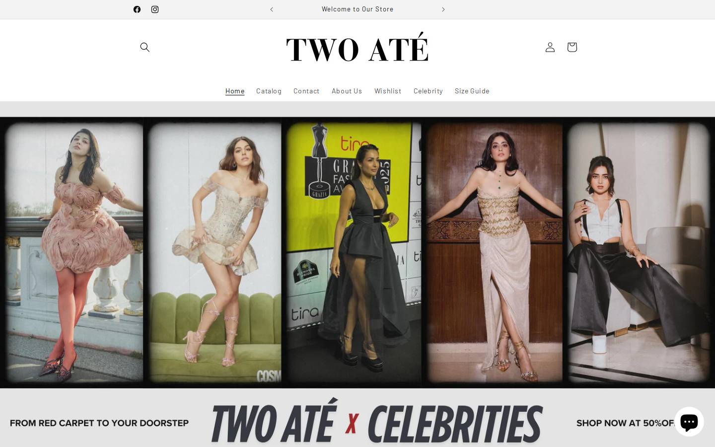 twoate.in homepage screenshot