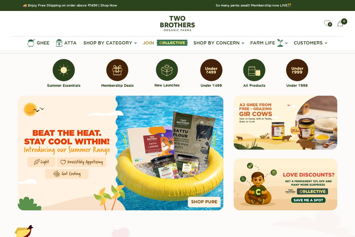 twobrothersindiashop.com homepage screenshot