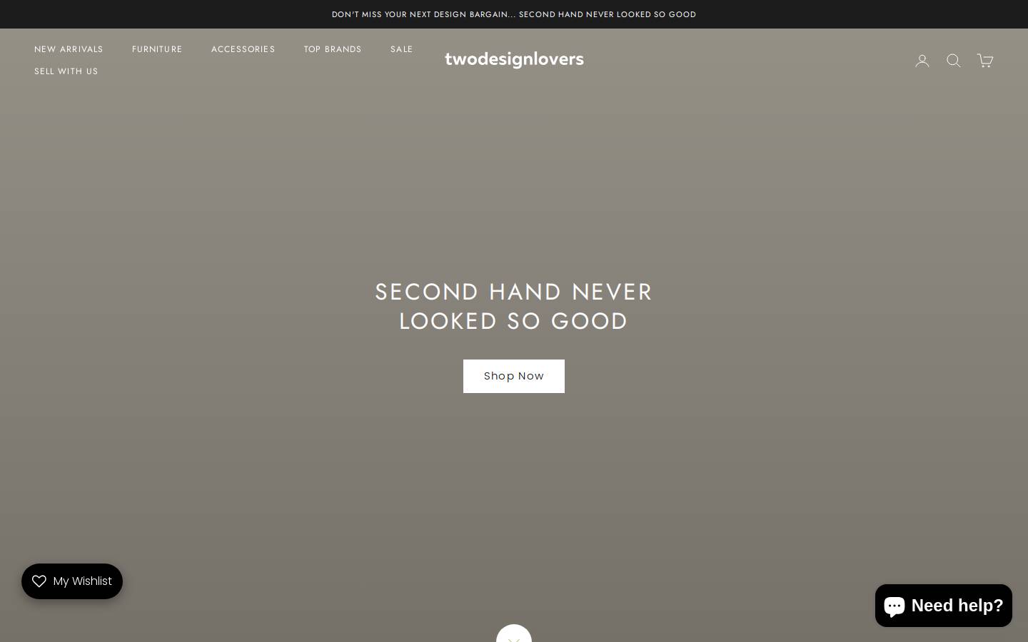 Two Design Lovers homepage screenshot