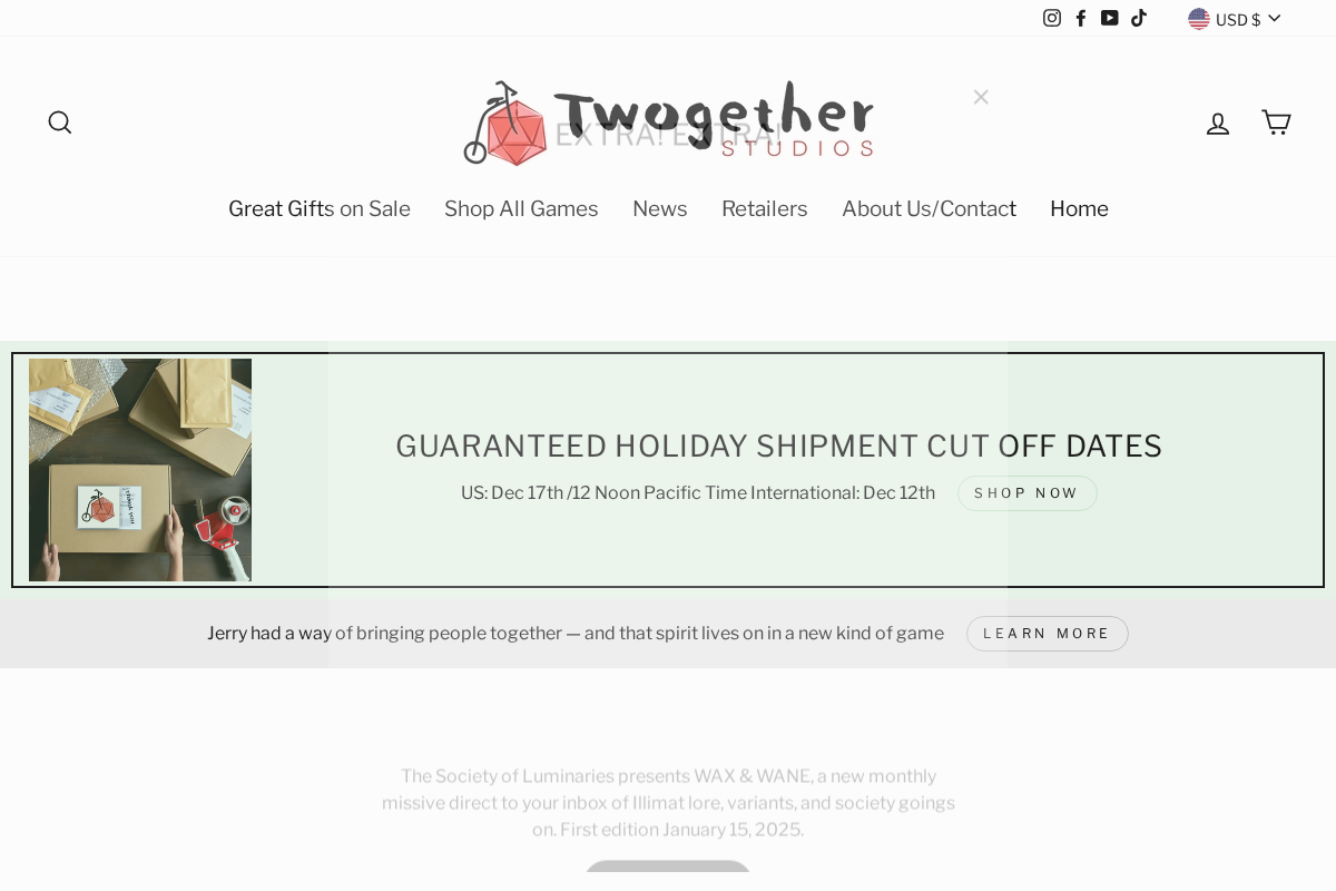 Twogether Studios homepage screenshot