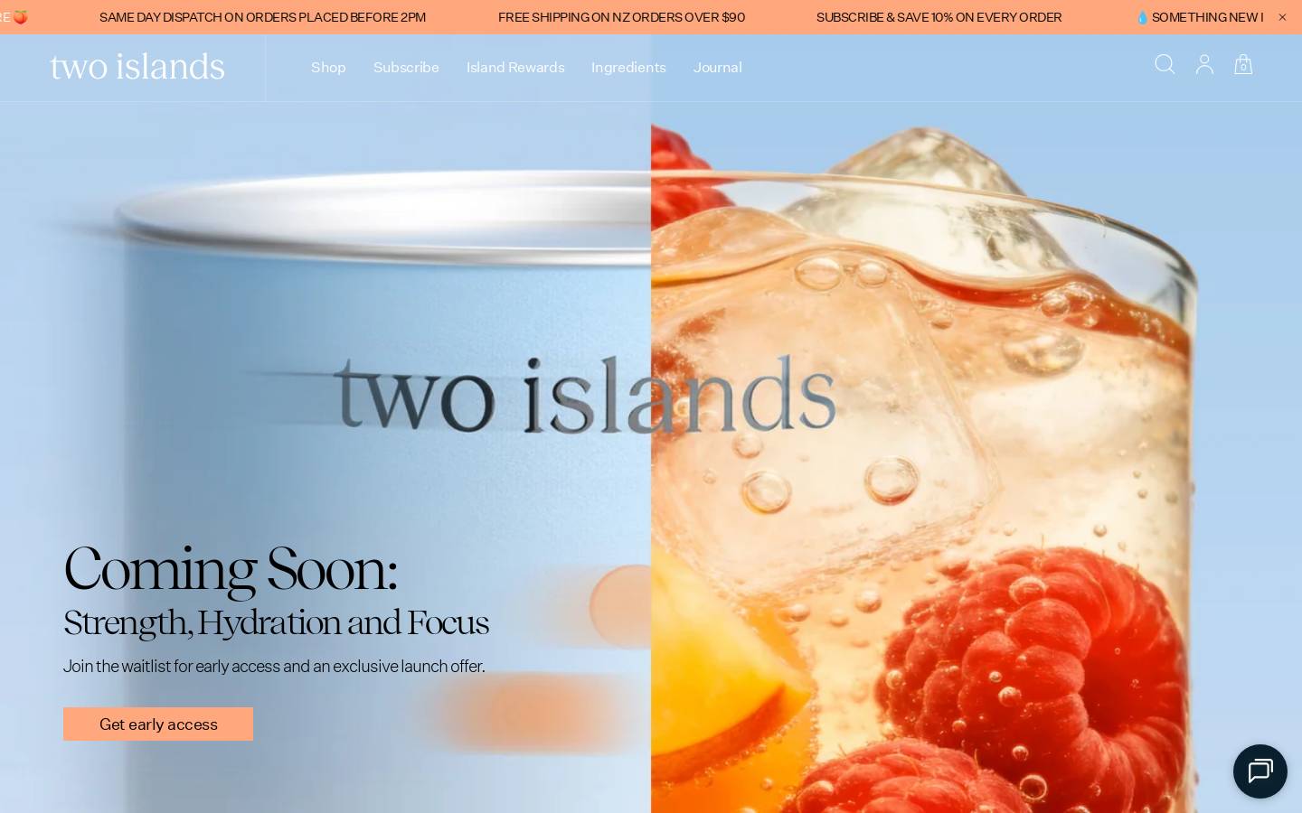 twoislandsco.com homepage screenshot