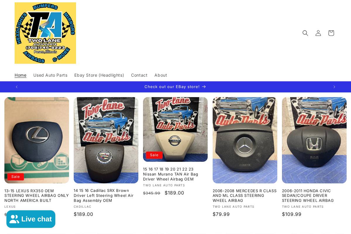 twolaneap.com homepage screenshot
