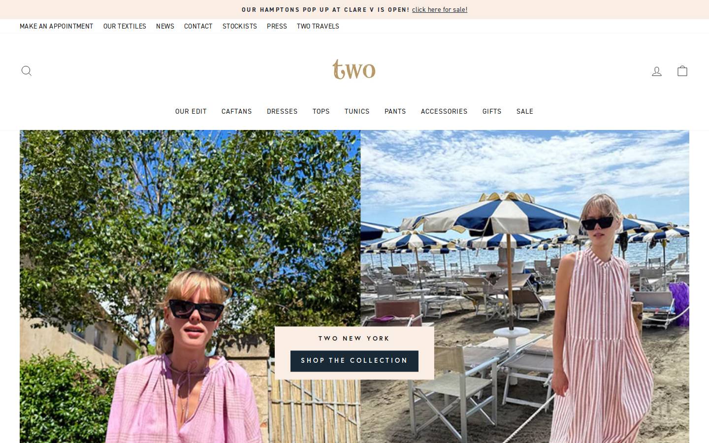 twonewyork.com homepage screenshot