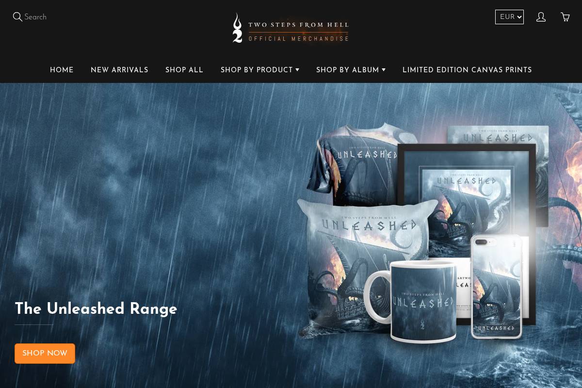 twostepsfromhellstore.com homepage screenshot