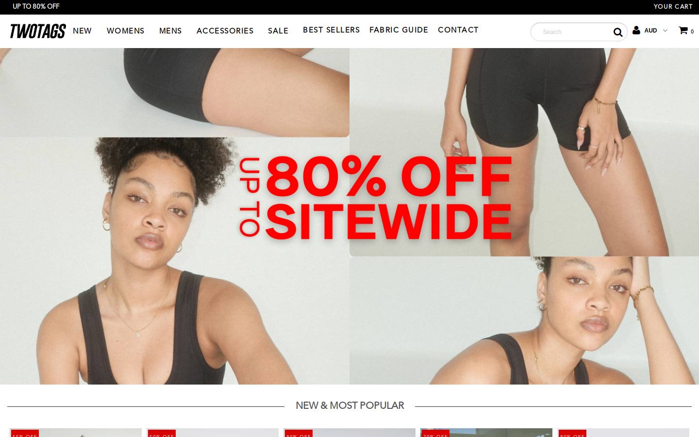Twotags homepage screenshot