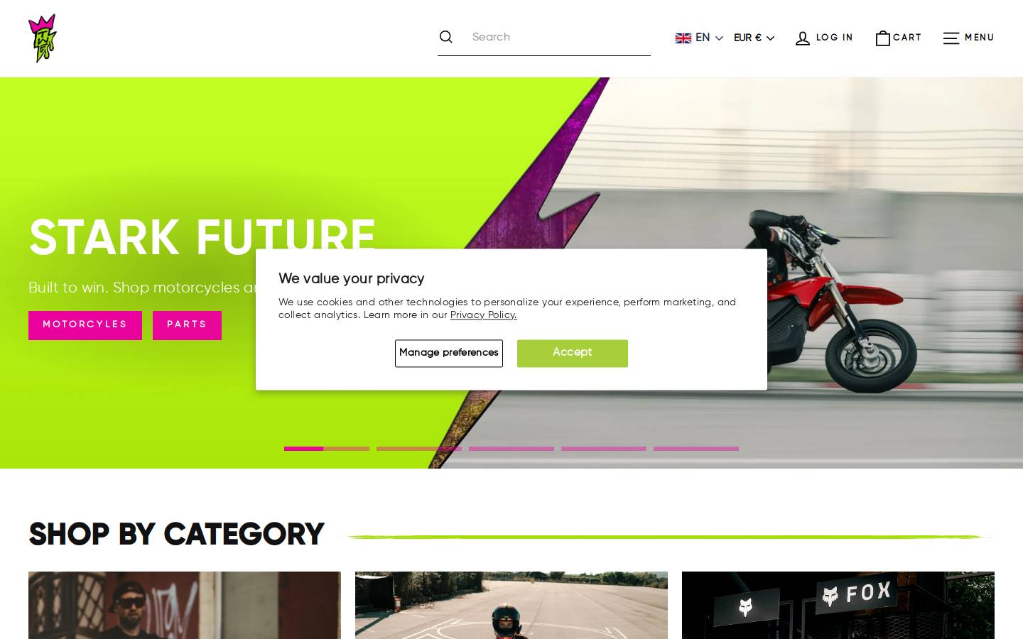 Two Wheels Empire homepage screenshot