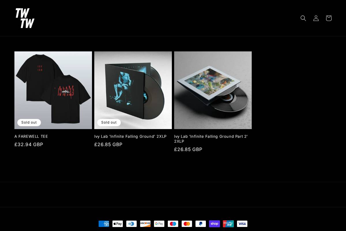 twtw.shop homepage screenshot