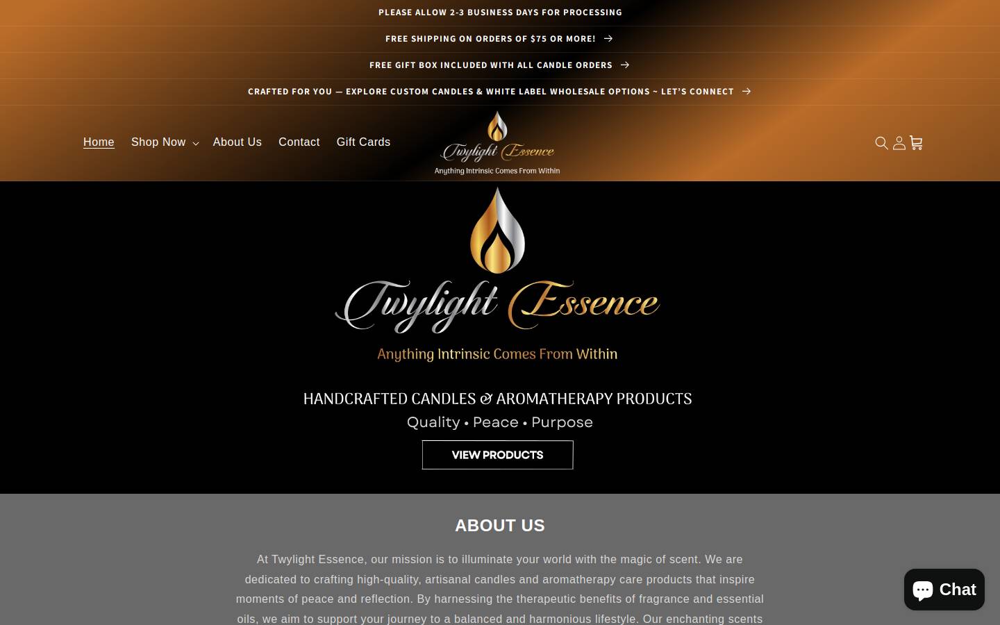 twylightessence.com homepage screenshot