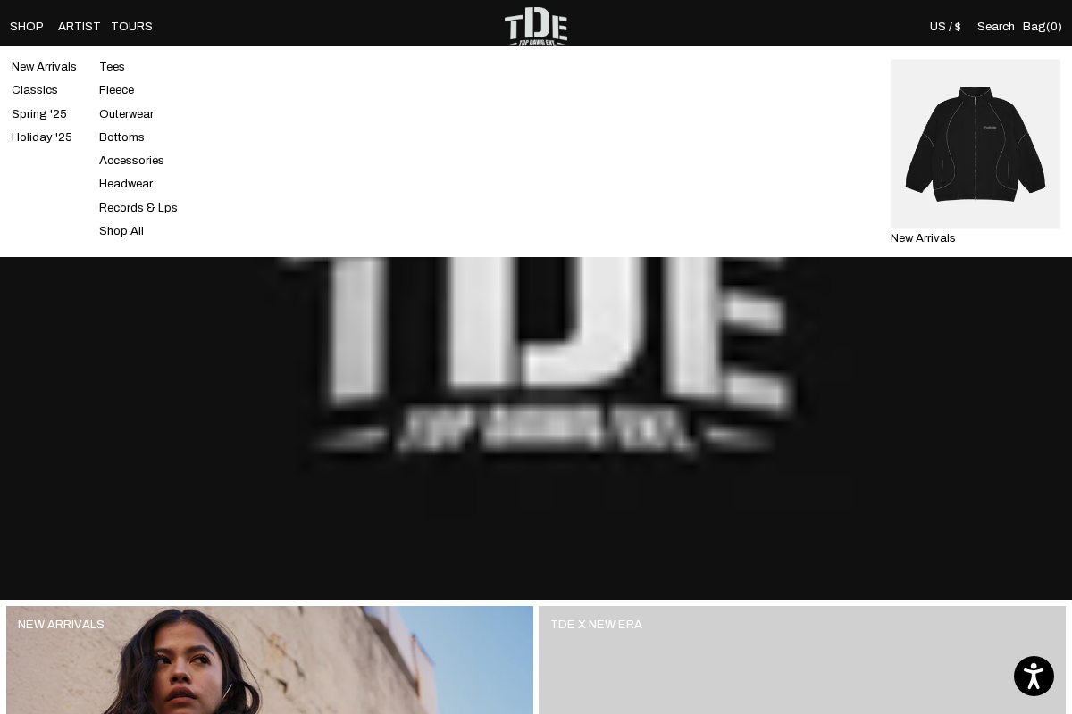 Top Dawg Entertainment homepage screenshot
