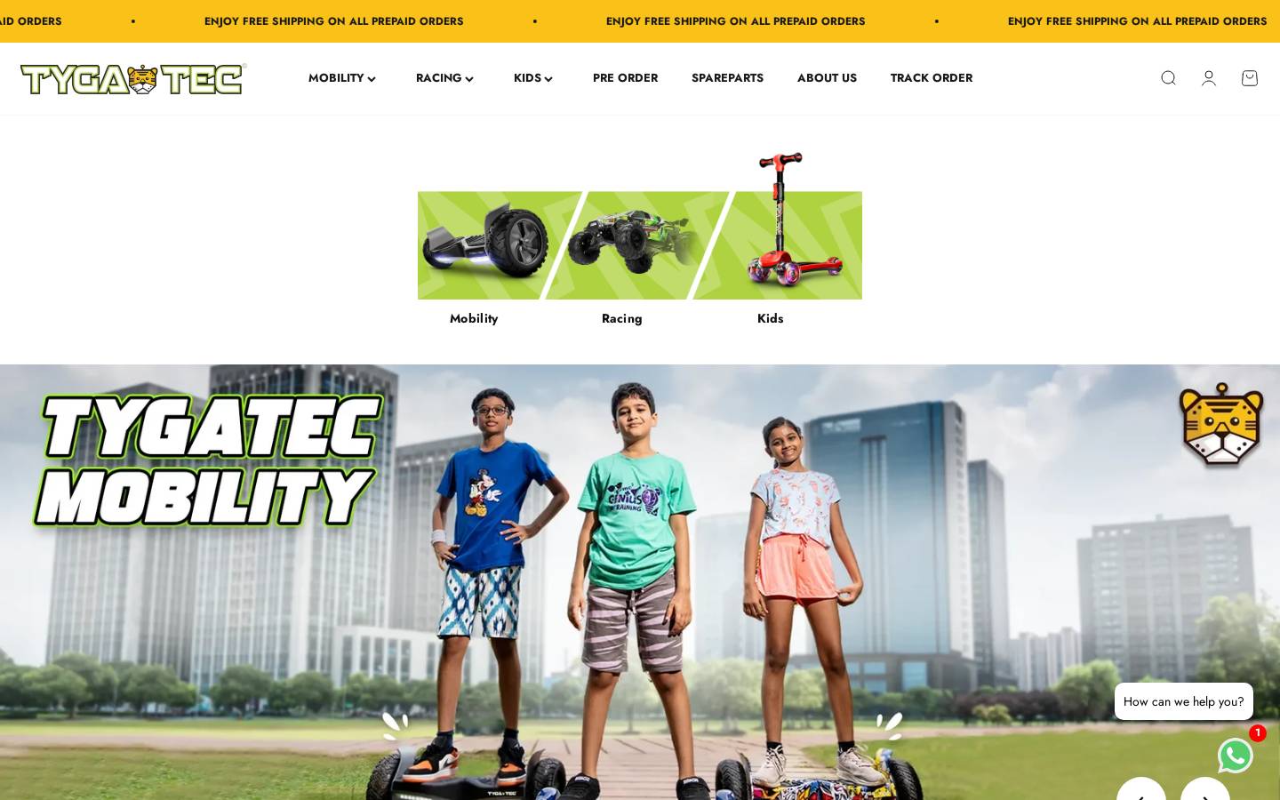 tygatec.com homepage screenshot