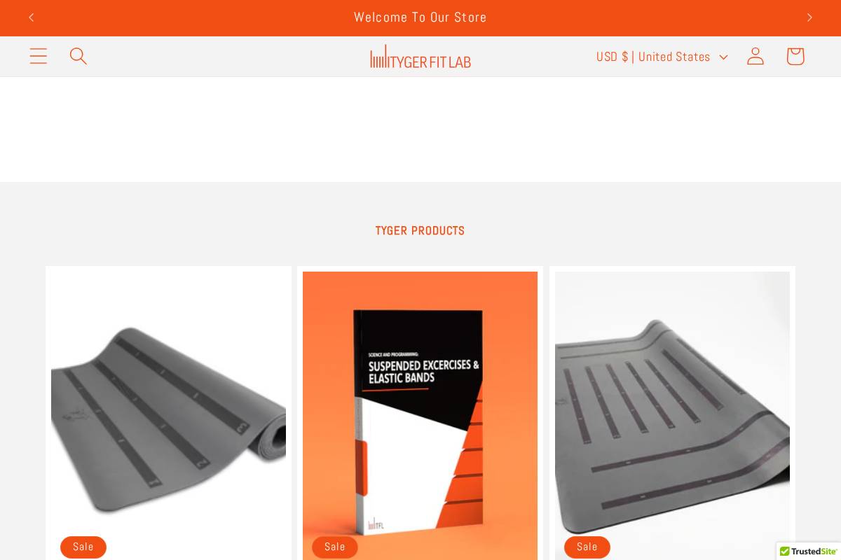 tygermat.com homepage screenshot