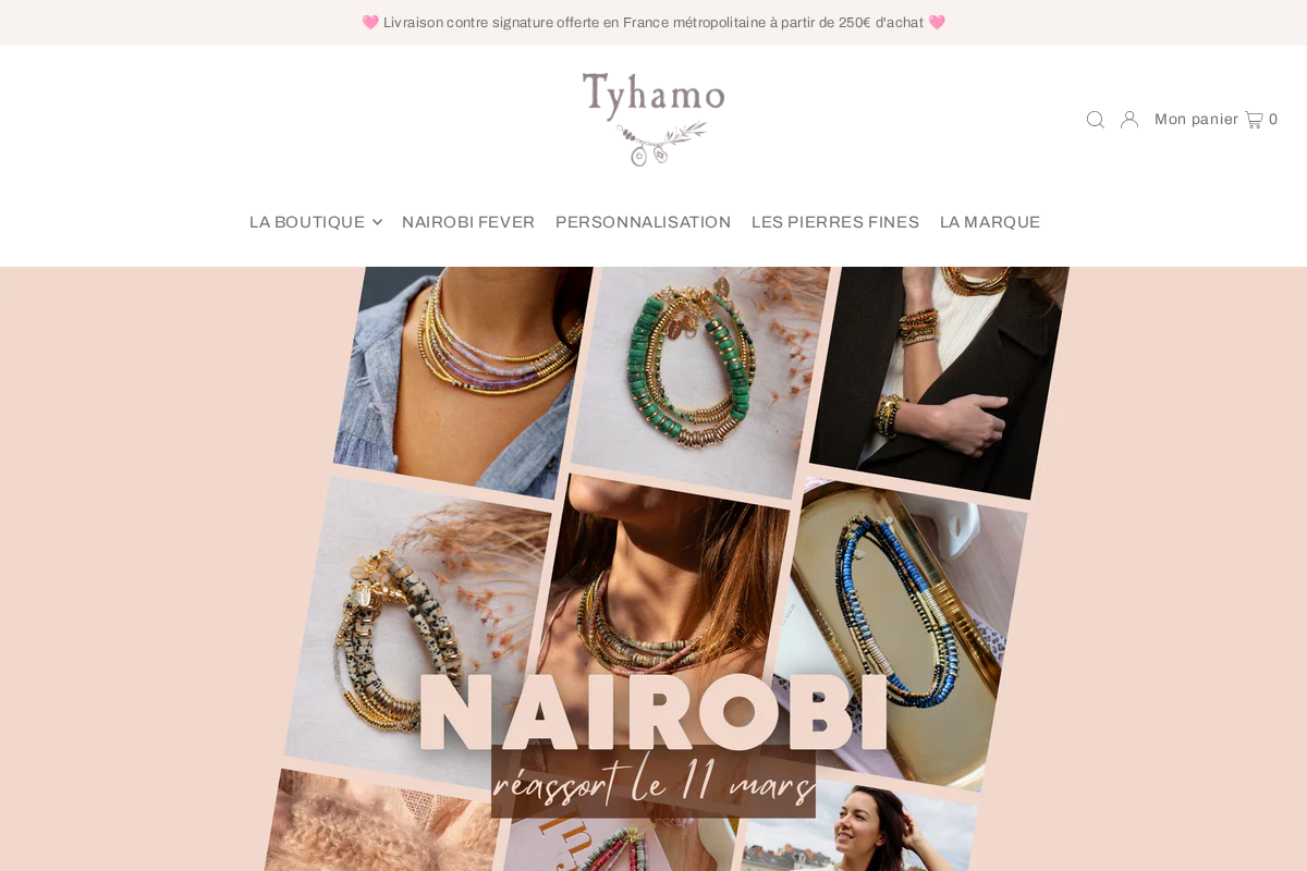 tyhamo.com homepage screenshot