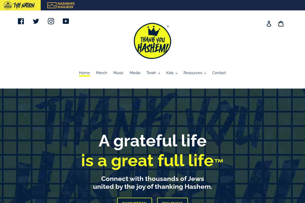 tyhnation.com homepage screenshot