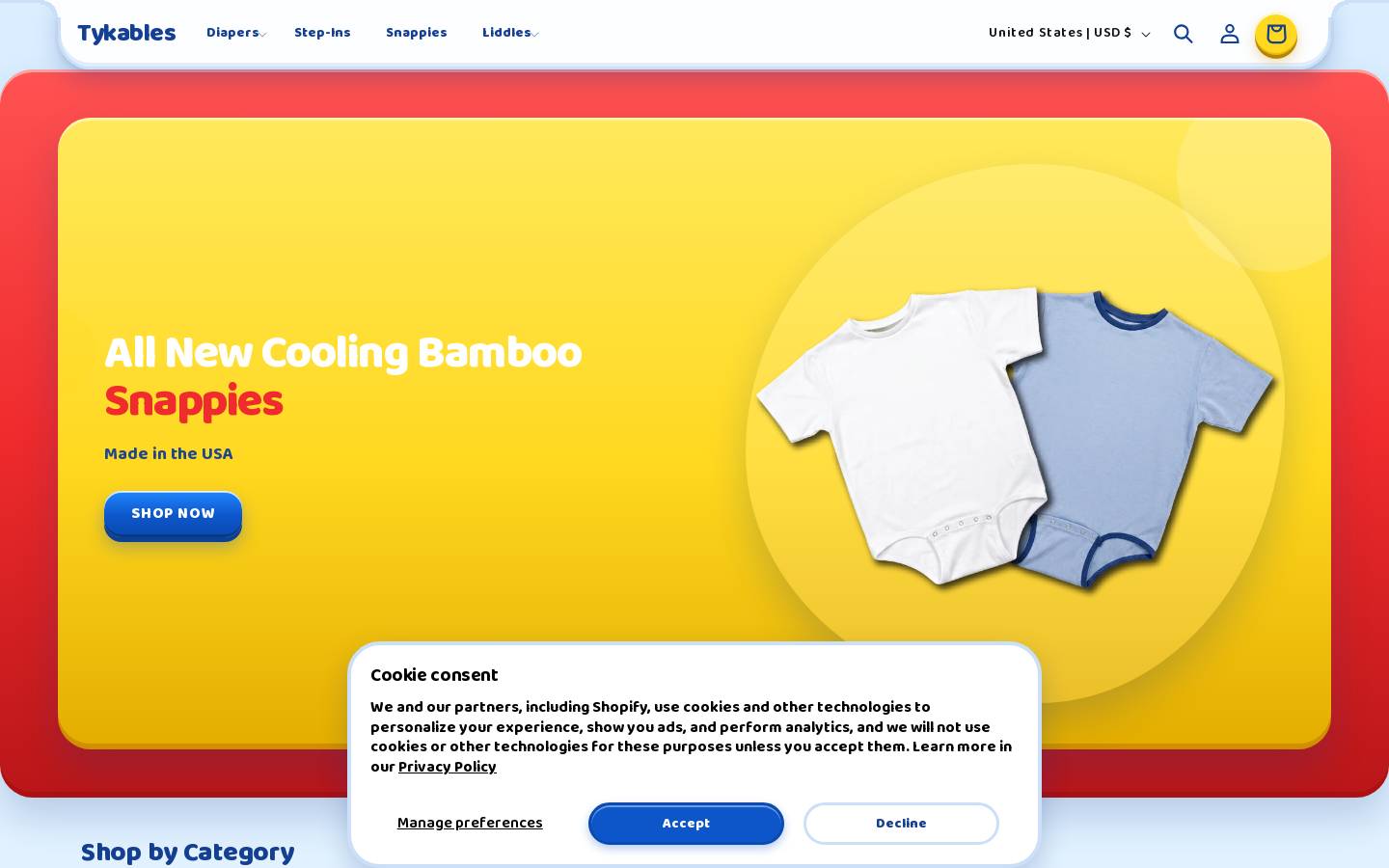 tykables.com homepage screenshot
