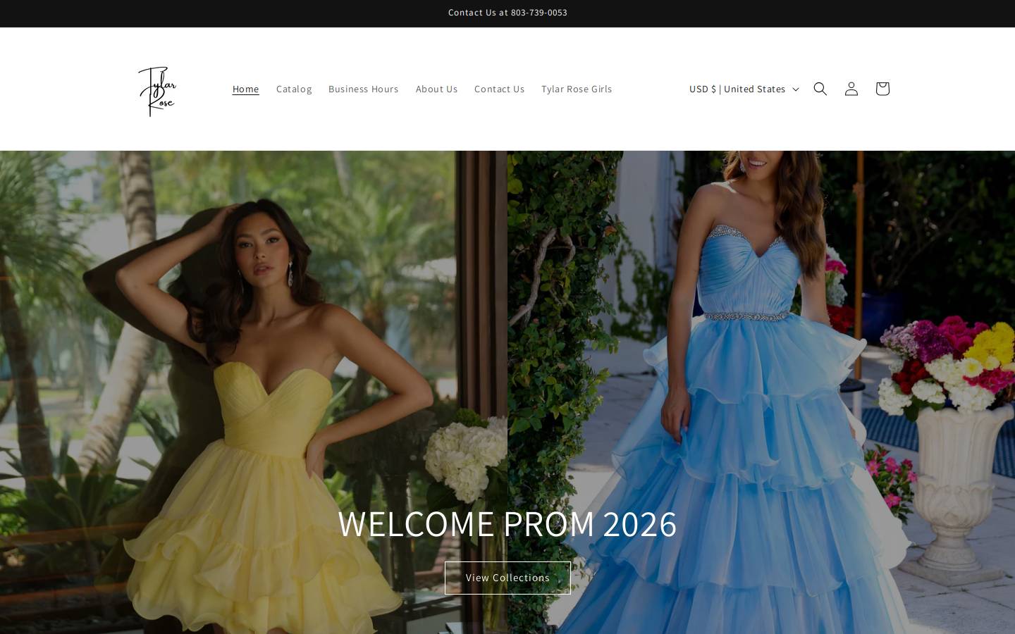 tylarrose.com homepage screenshot