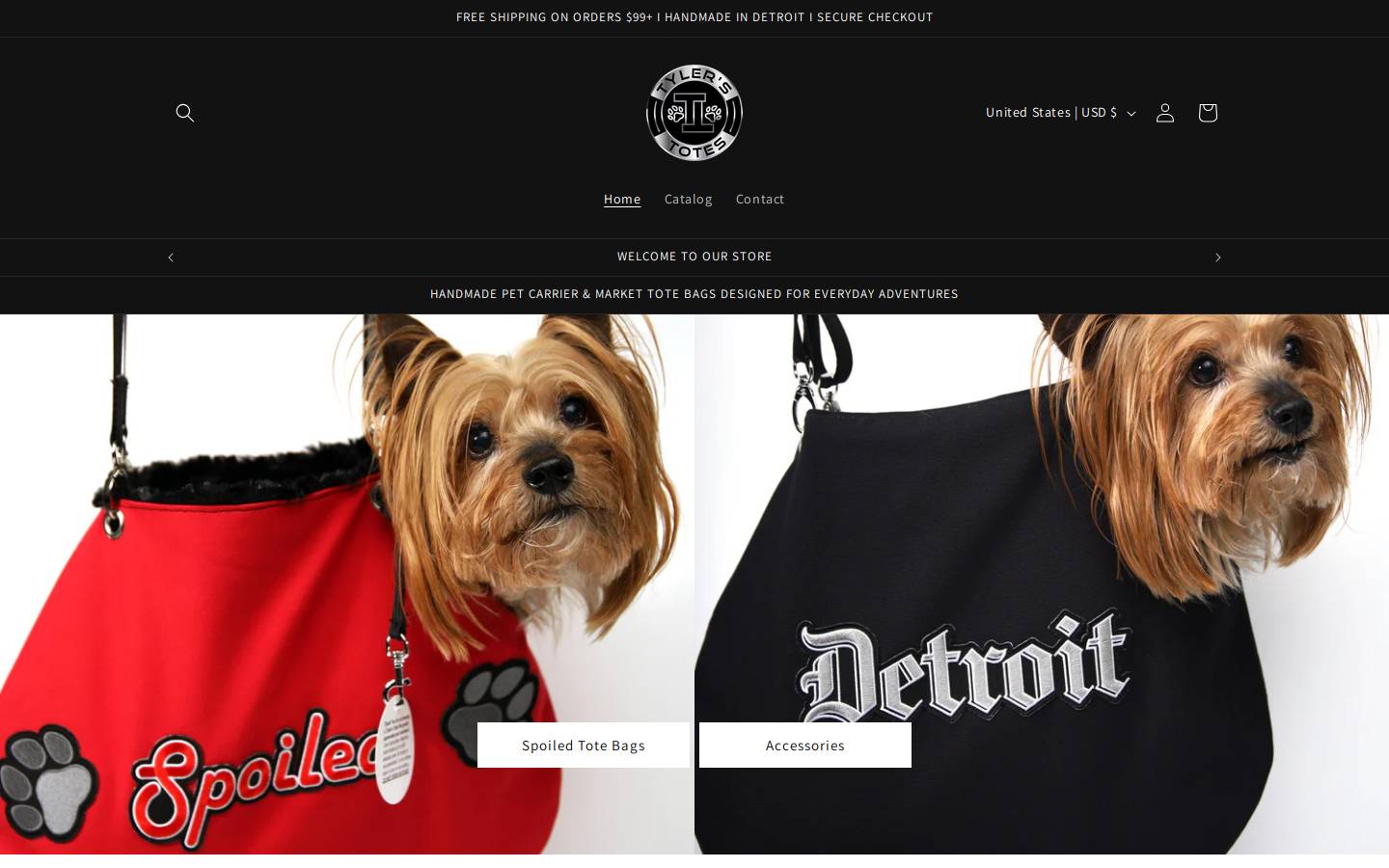 tylerstotes.com homepage screenshot
