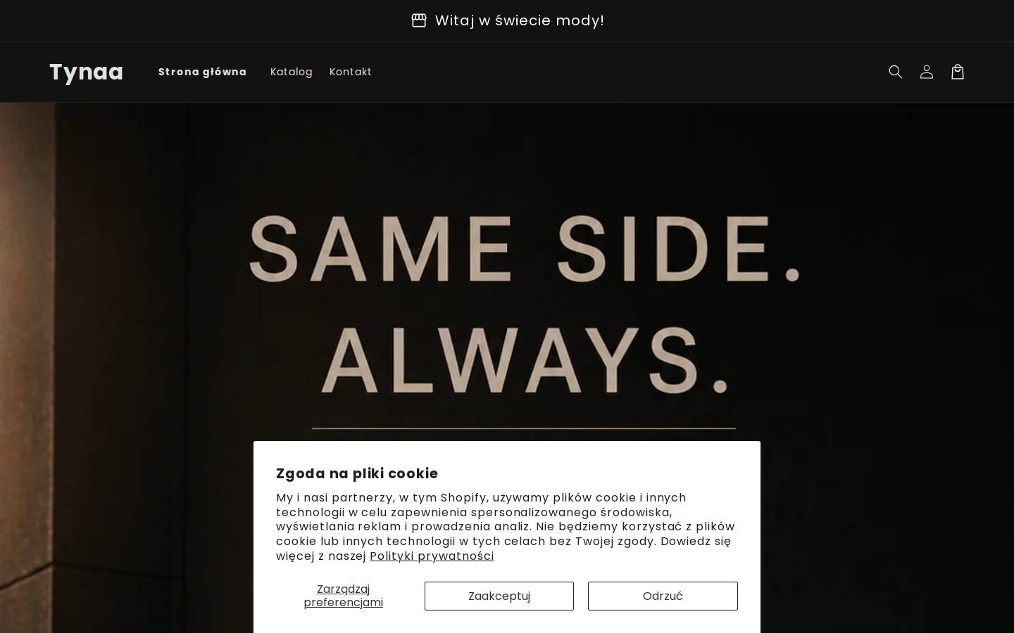 tynaa.com homepage screenshot