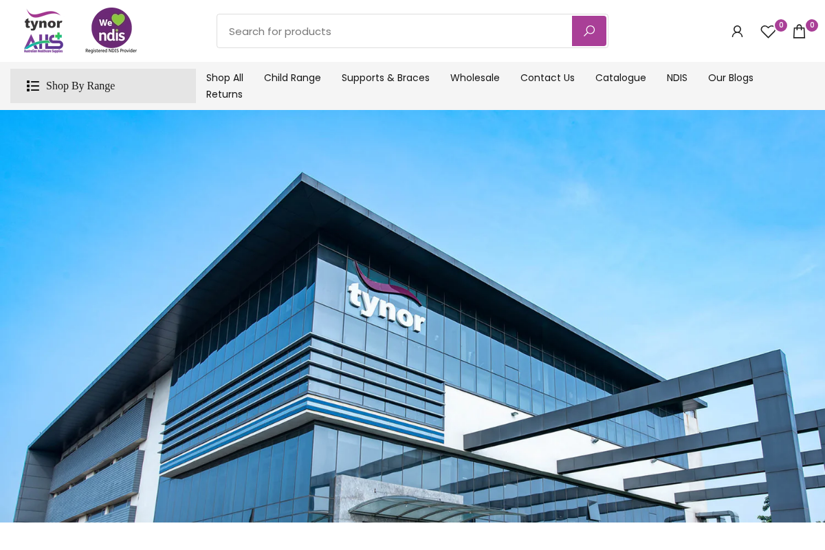 Tynor Australia homepage screenshot
