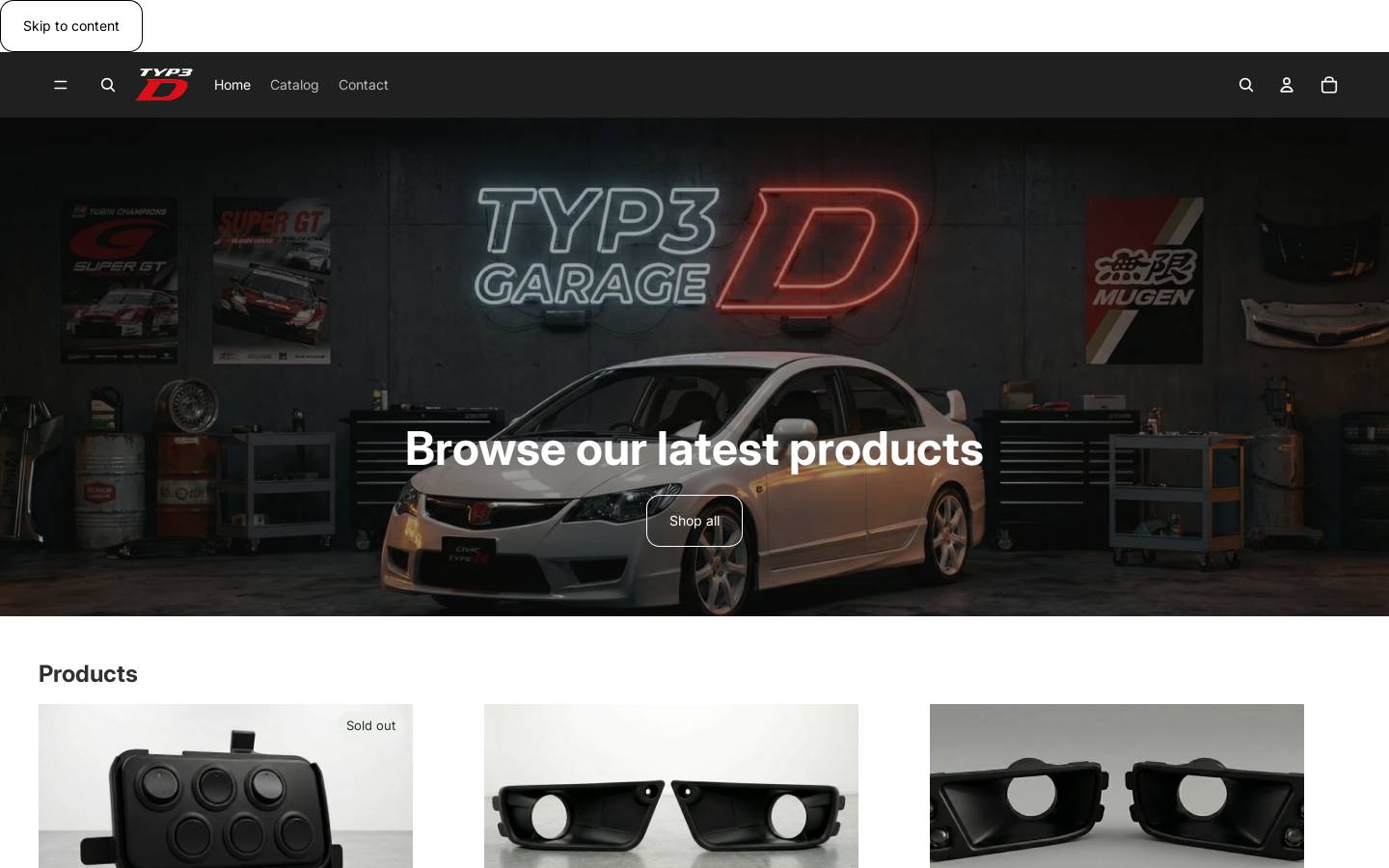 typ3d.com homepage screenshot