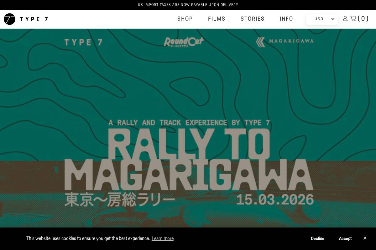 Type 7 homepage screenshot