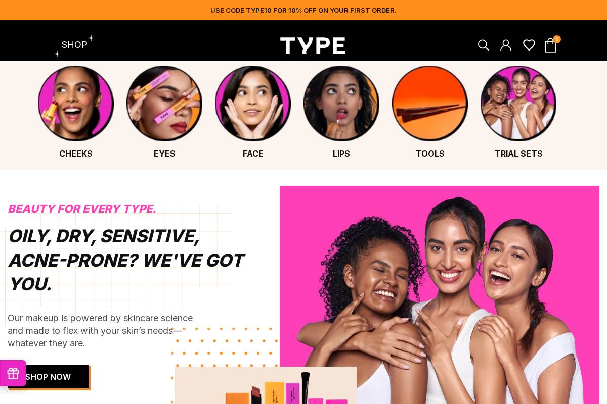 typebeautyinc.com homepage screenshot