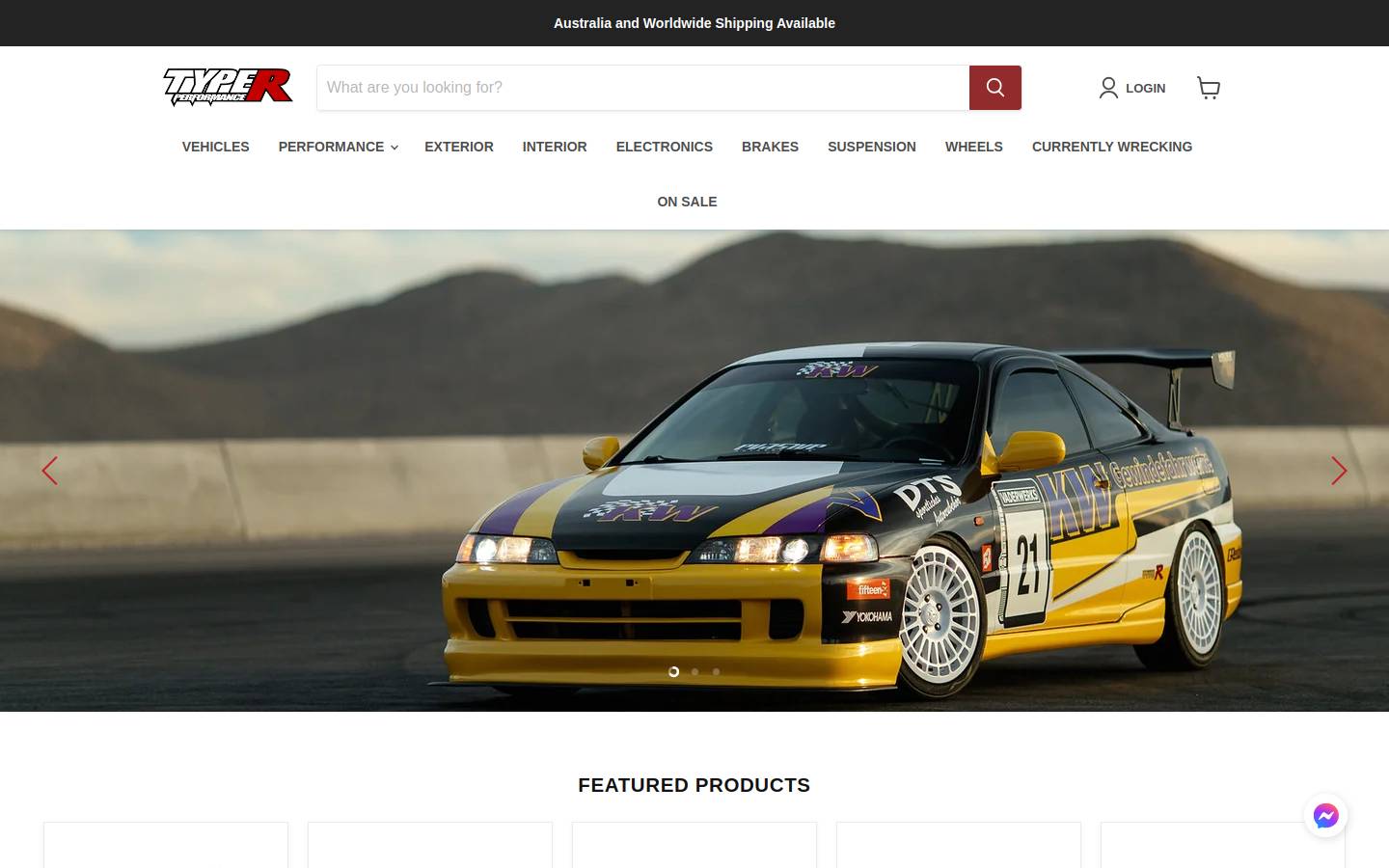 typerperformance.com.au homepage screenshot