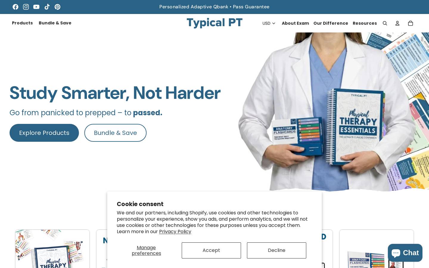 typicalpt.com homepage screenshot