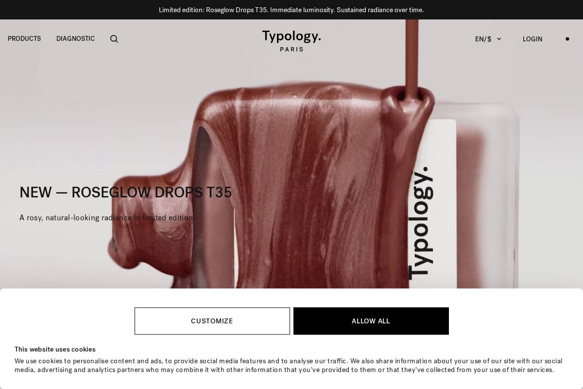 typology.com homepage screenshot