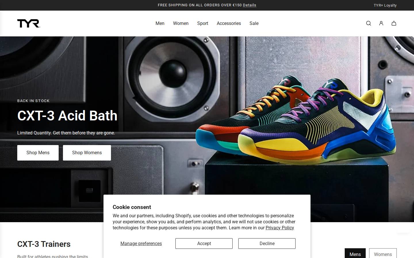 tyr.eu homepage screenshot