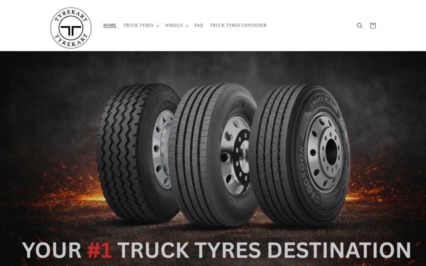 tyrekart.com.au homepage screenshot