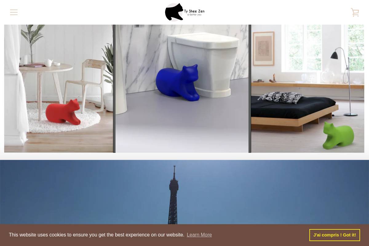 tysheezen.com homepage screenshot