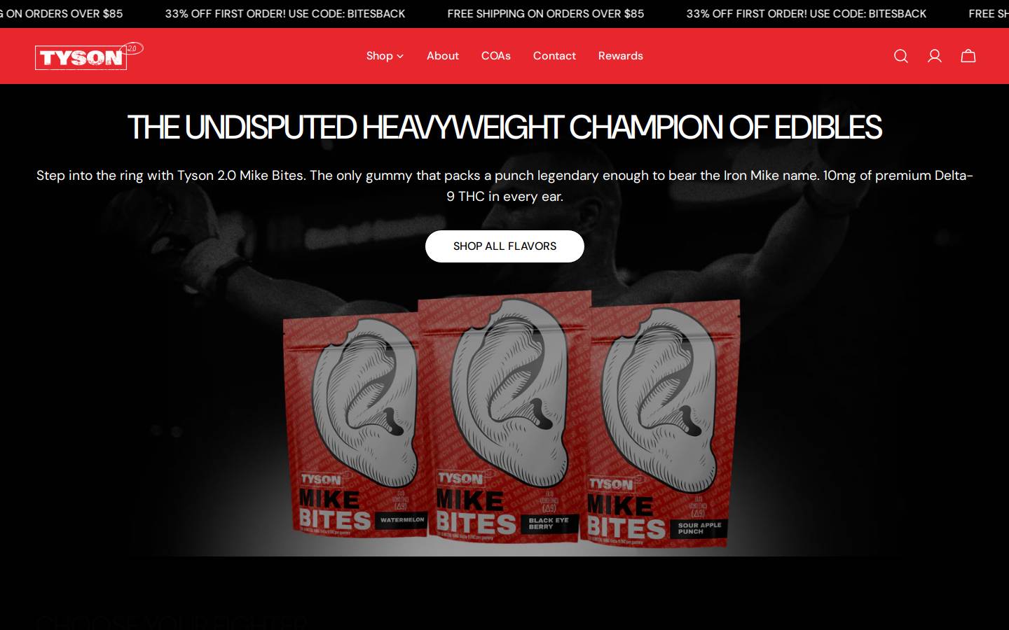 tyson20global.com homepage screenshot
