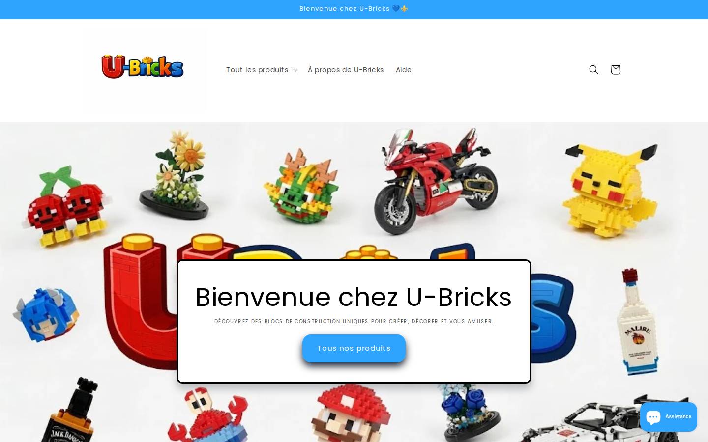 u-bricks.com homepage screenshot