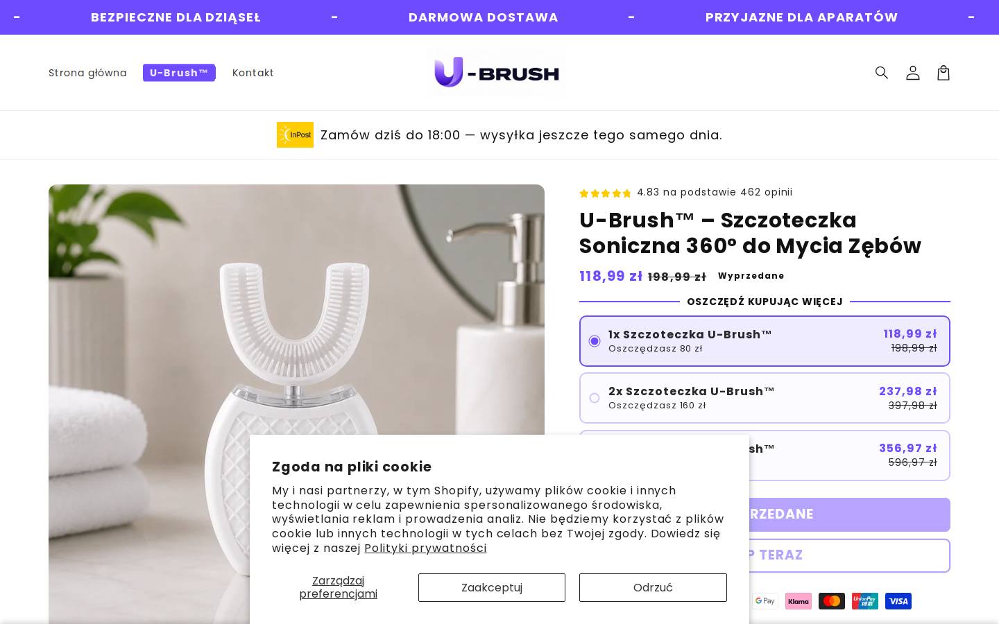 u-brush.pl homepage screenshot