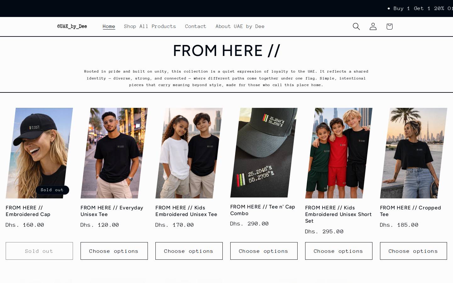 uaebydee.com homepage screenshot
