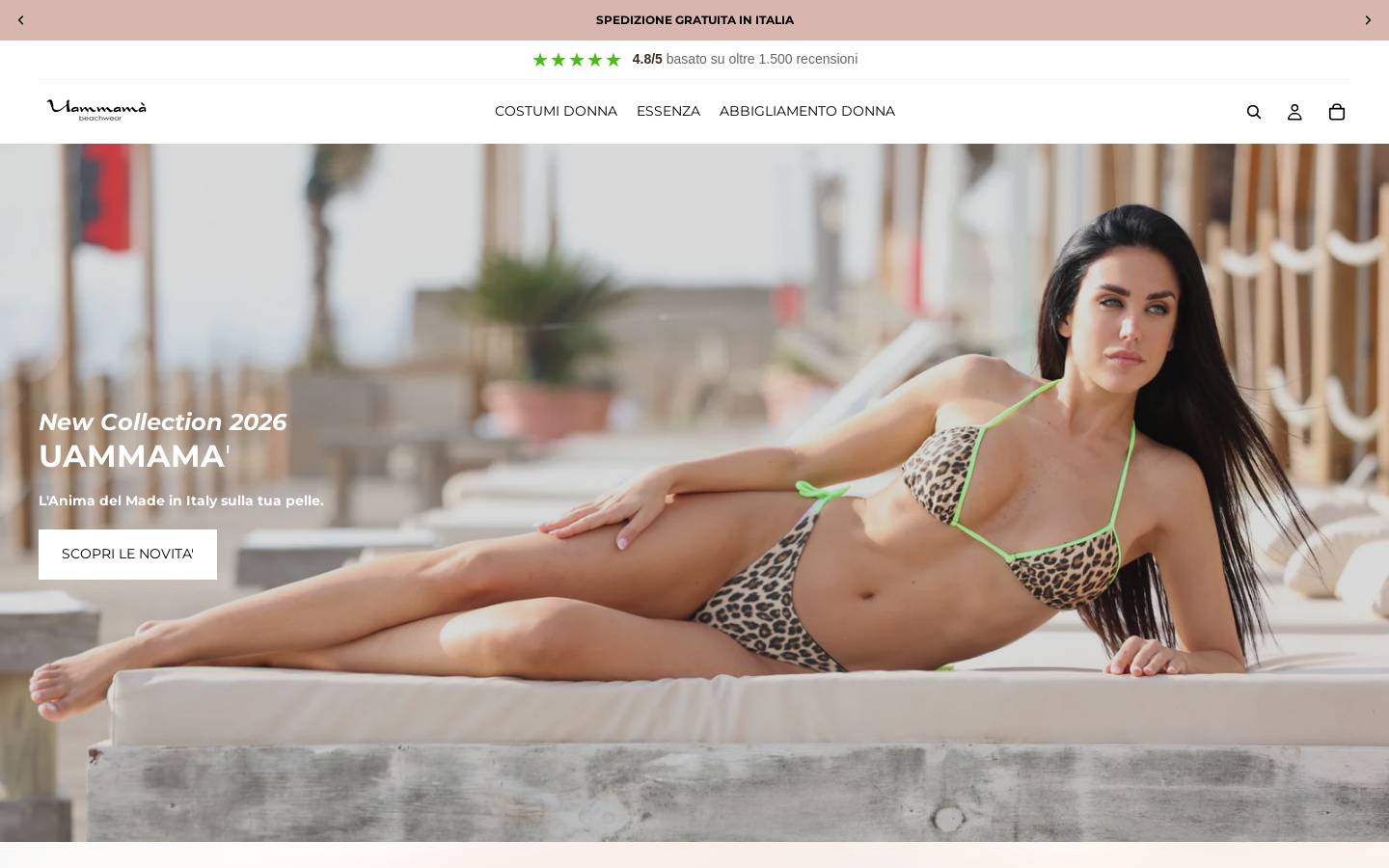 uammamacouture.it homepage screenshot