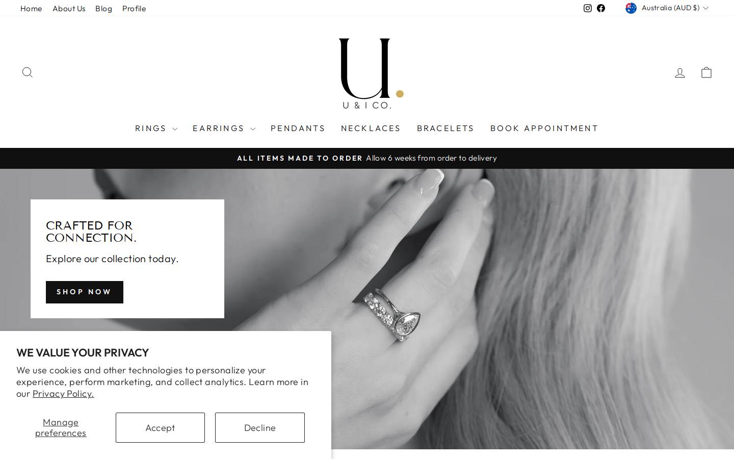 uandi.co homepage screenshot