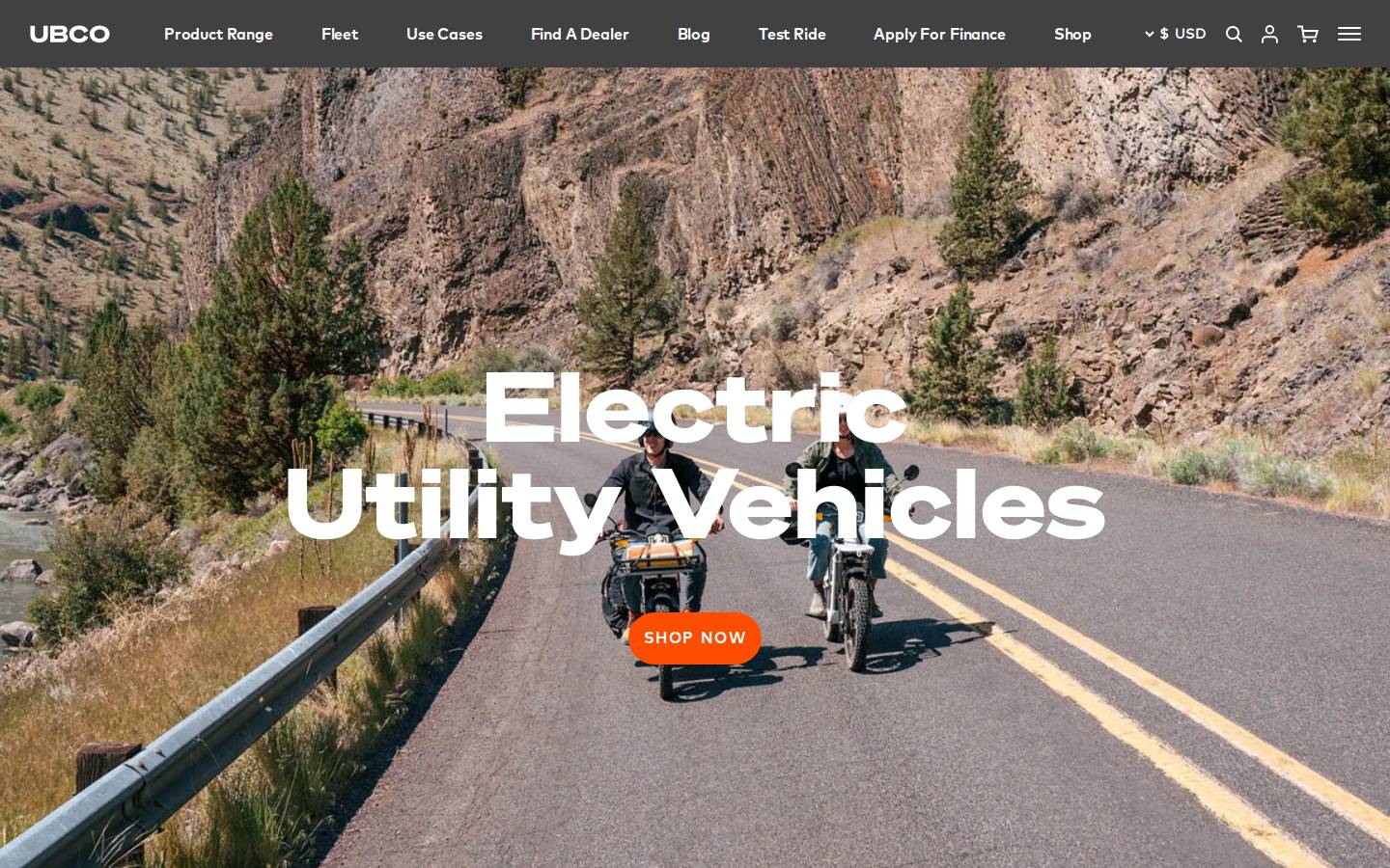 ubcobikes.com homepage screenshot