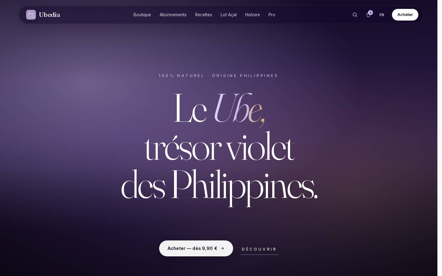ubedia.com homepage screenshot