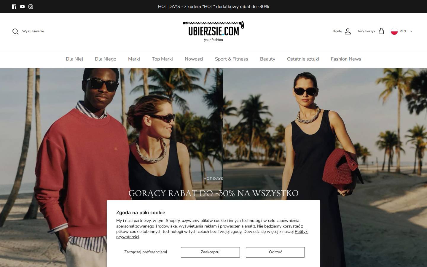 ubierzsie.com homepage screenshot