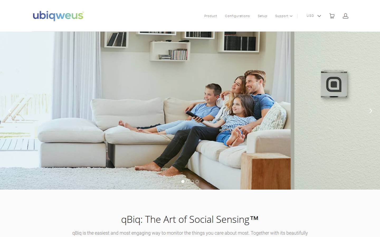 ubiqweus.com homepage screenshot