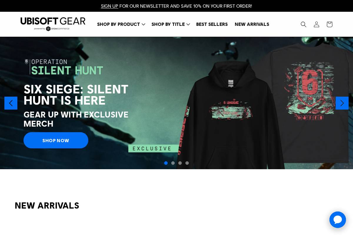ubisoftgearshop.com homepage screenshot