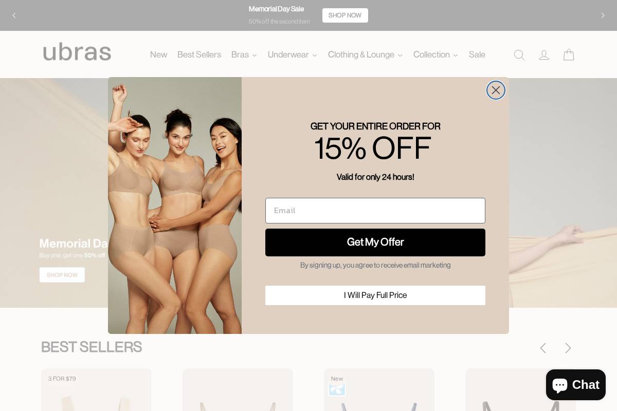 ubras.com homepage screenshot