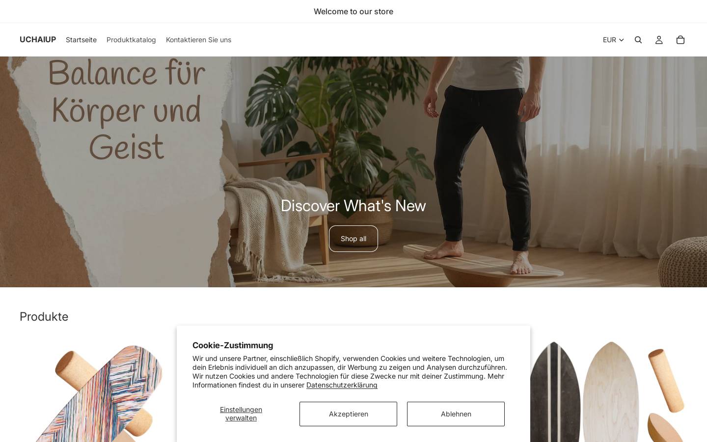 uchaiup.com homepage screenshot