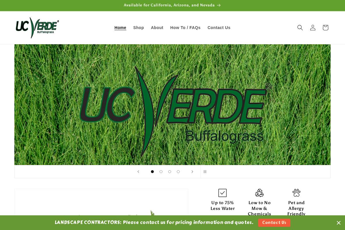 ucverde.com homepage screenshot