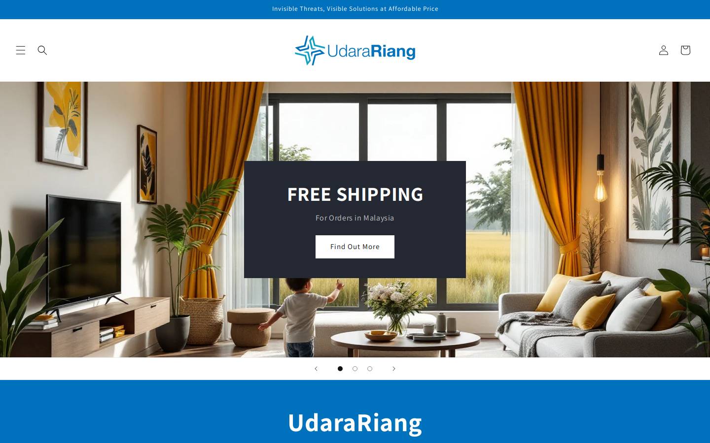 udarariang.com homepage screenshot
